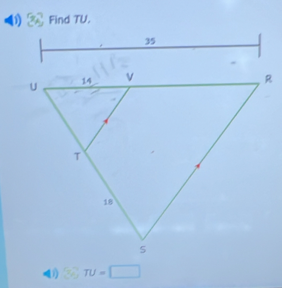 Find TU. 
1) 30π =□