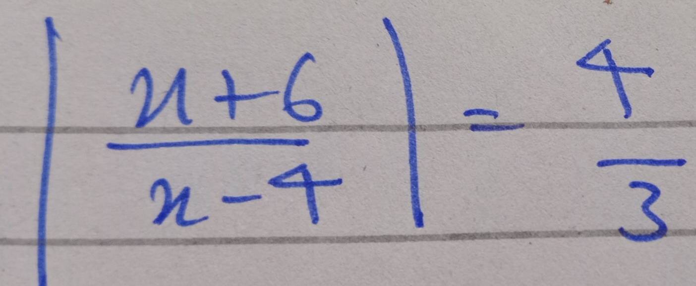  (x+6)/x-4 = 4/3 