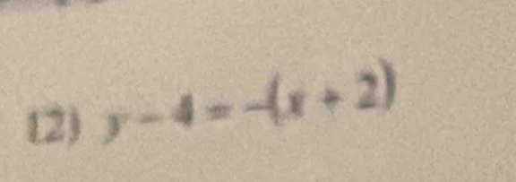 y-4=-(x+2)