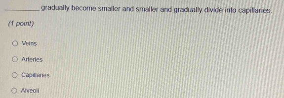 Solved: gradually become smaller and smaller and gradually divide into ...