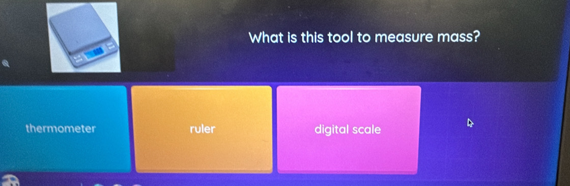 Solved: What is this tool to measure mass? thermometer ruler digital ...
