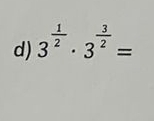 3^(frac 1)2· 3^(frac 3)2=