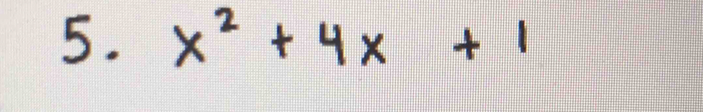 x^2+4x+1