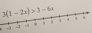 3(1-2x)>3-6x
4