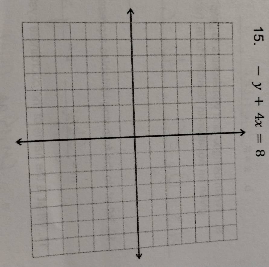 -y+4x=8