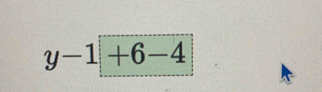 y-1+6-4