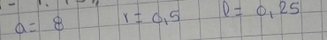 a=8 r=0,5 D=0,25