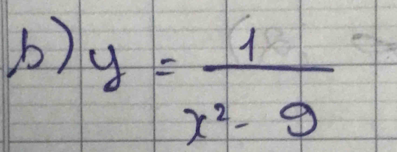 y= 1/x^2-9 