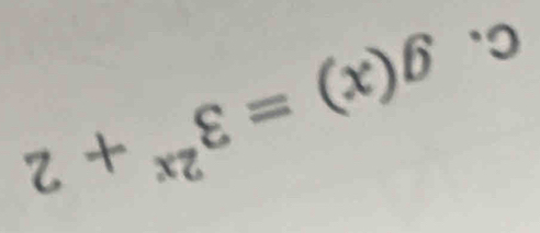 g(x)=3^(2x)+2