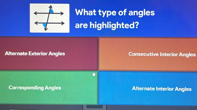 What type of angles 
are highlighted? 
s