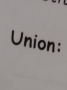 Union: