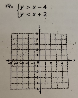 beginarrayl y>x-4 y