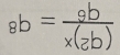 8b= 9b/x(3b) 