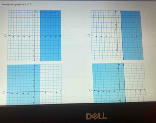 detity the gouph al x<2</tex> 

dell