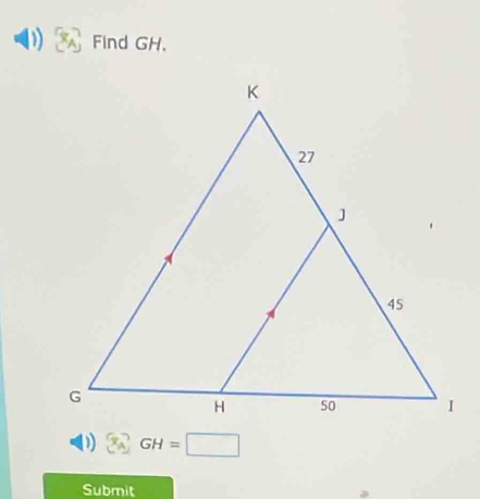 Find GH.
GH=□
Submit