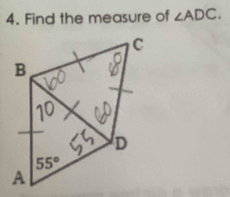 Find the measure of ∠ ADC.