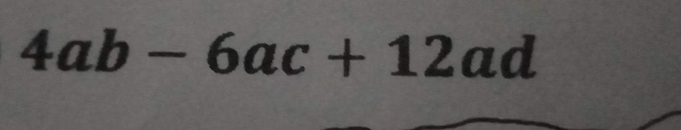 4ab-6ac+12ad