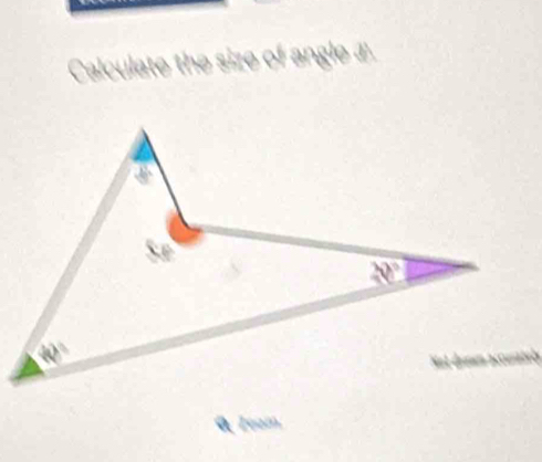 Calculate the size of angle a.
0  1eam