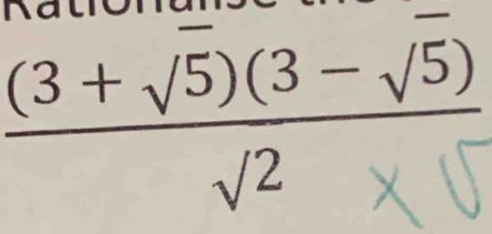 (3 + √5) (3 − √5)