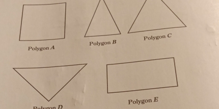 Polygon A Polygon B
D
Polygon E