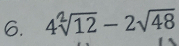 4√12 − 2√48