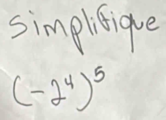 simplitique
(-2^4)^5