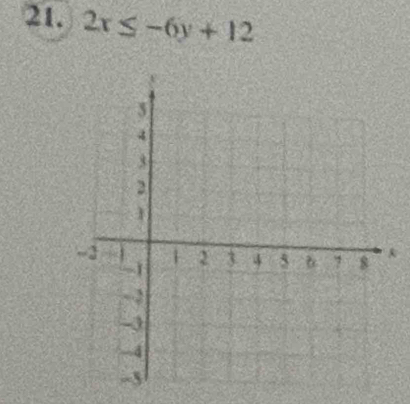 2x≤ -6y+12