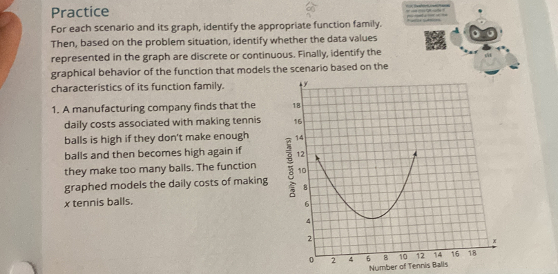 Solved: Practice For each scenario and its graph, identify the ...