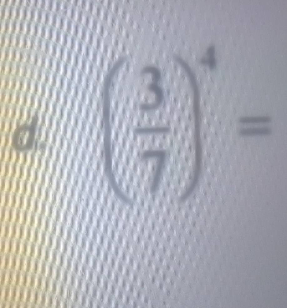 ( 3/7 )^4=