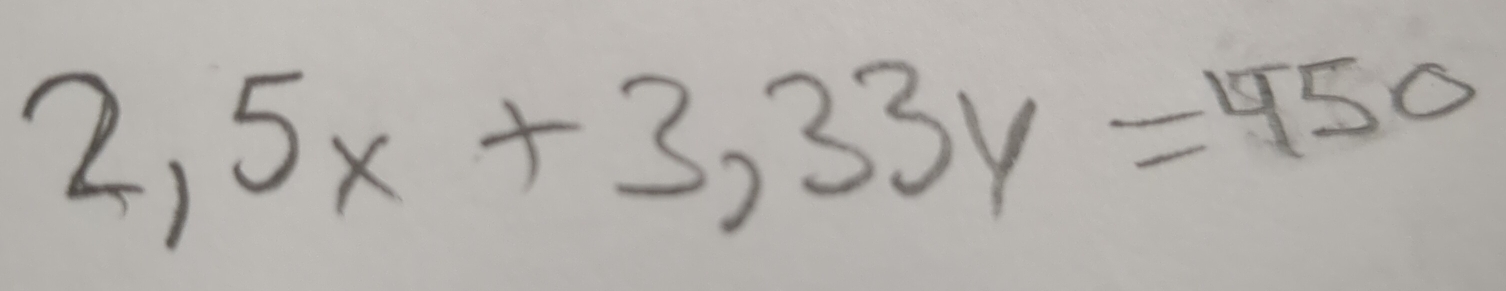 2,5x+3,33y=450