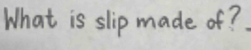 What is slip ma