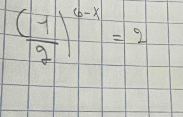 ( 1/2 )^6-x=2