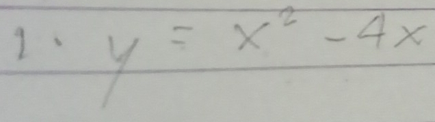 y=x^2-4x