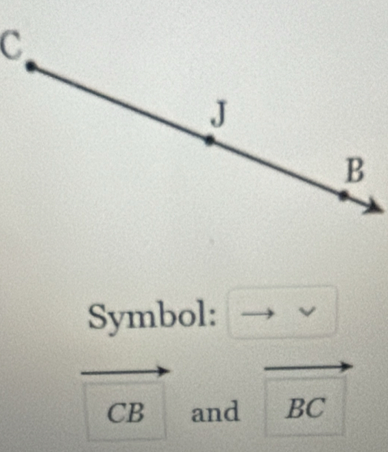 Symbol:
CB and BC