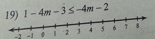 1-4m-3≤ -4m-2
-2 -1