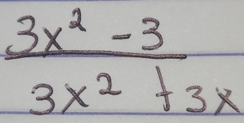  (3x^2-3)/3x^2+3x 