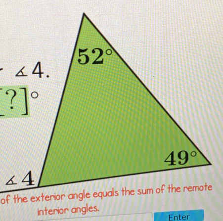 interior angles.
Enter