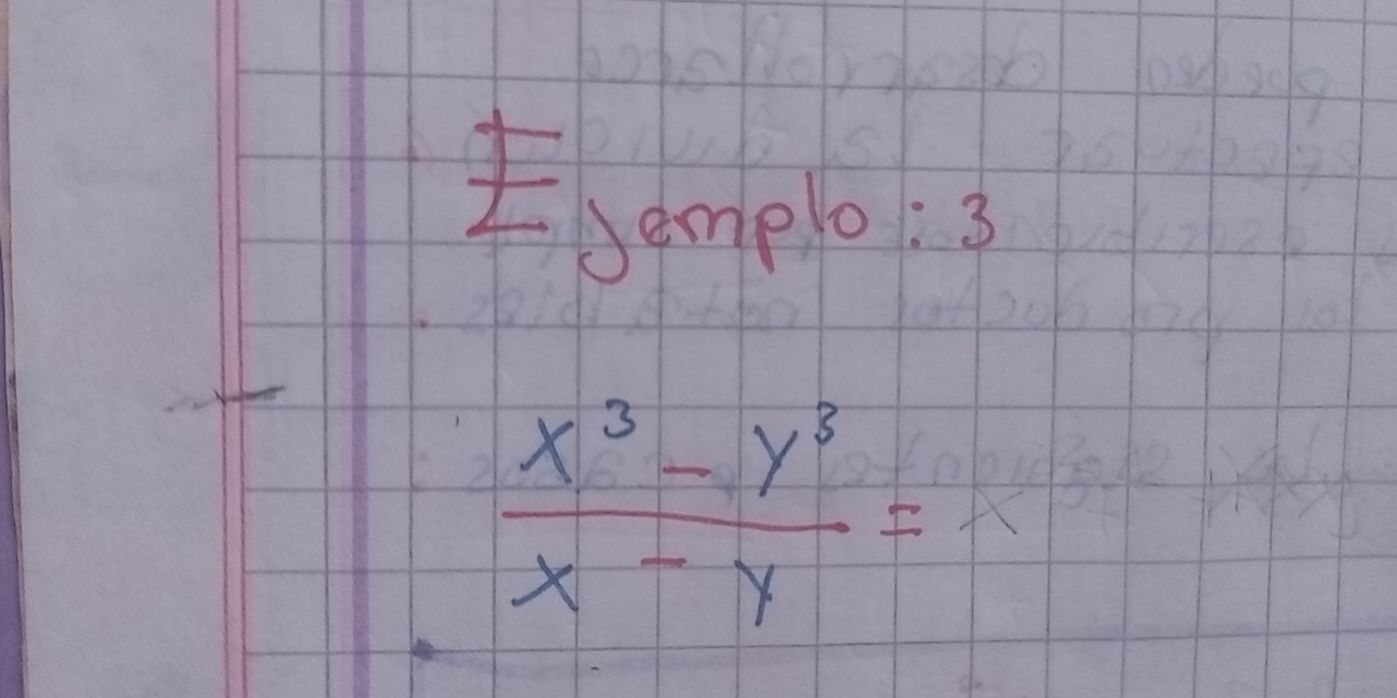 ampo3
 (x^3-y^3)/x-y =