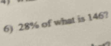 28% of what is 146?