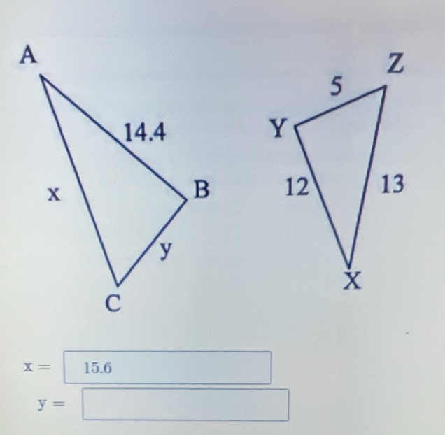 x= | 15.6 □
y=□