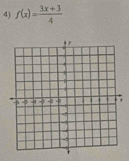 f(x)= (3x+3)/4 