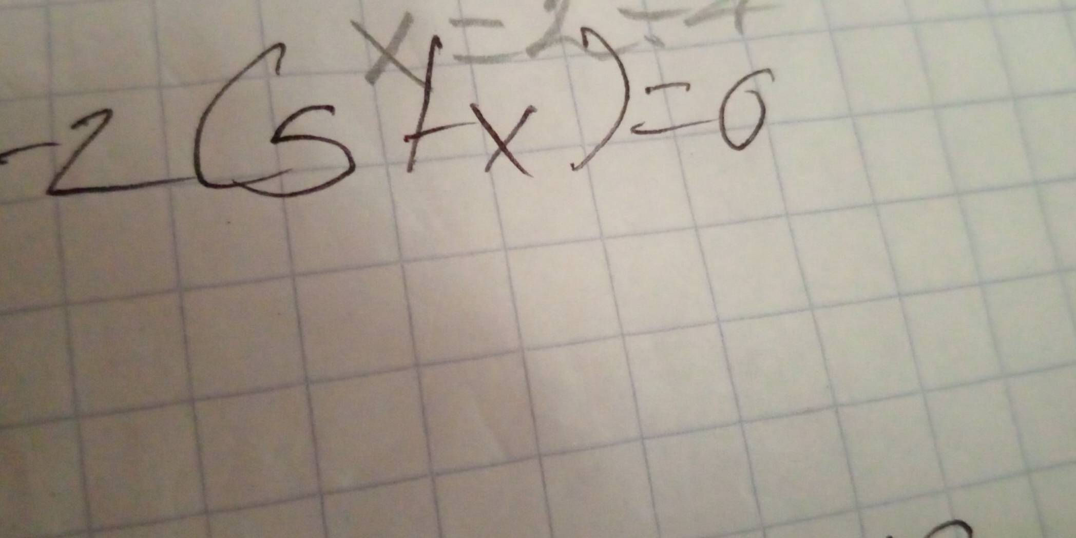 -2(s^xf^(-2))=0