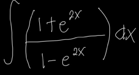 ∈t ( (11+e^x)/1-e^(-x) )dx