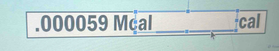 . 000059 Mcal ____cal 
I 
( fe