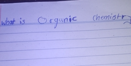 what is Organic chemistr