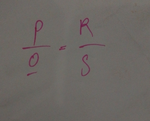  P/Q = R/S 