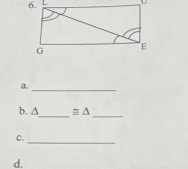 △ ≌ △
_ 
C. 
d.