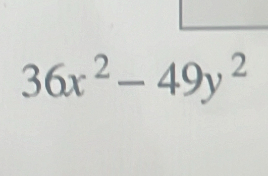 36x^2-49y^2