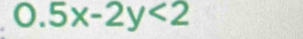 0.5x-2y<2</tex>