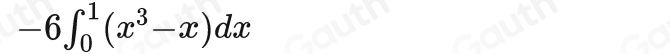 -6∈t _0^(1(x^3)-x)dx